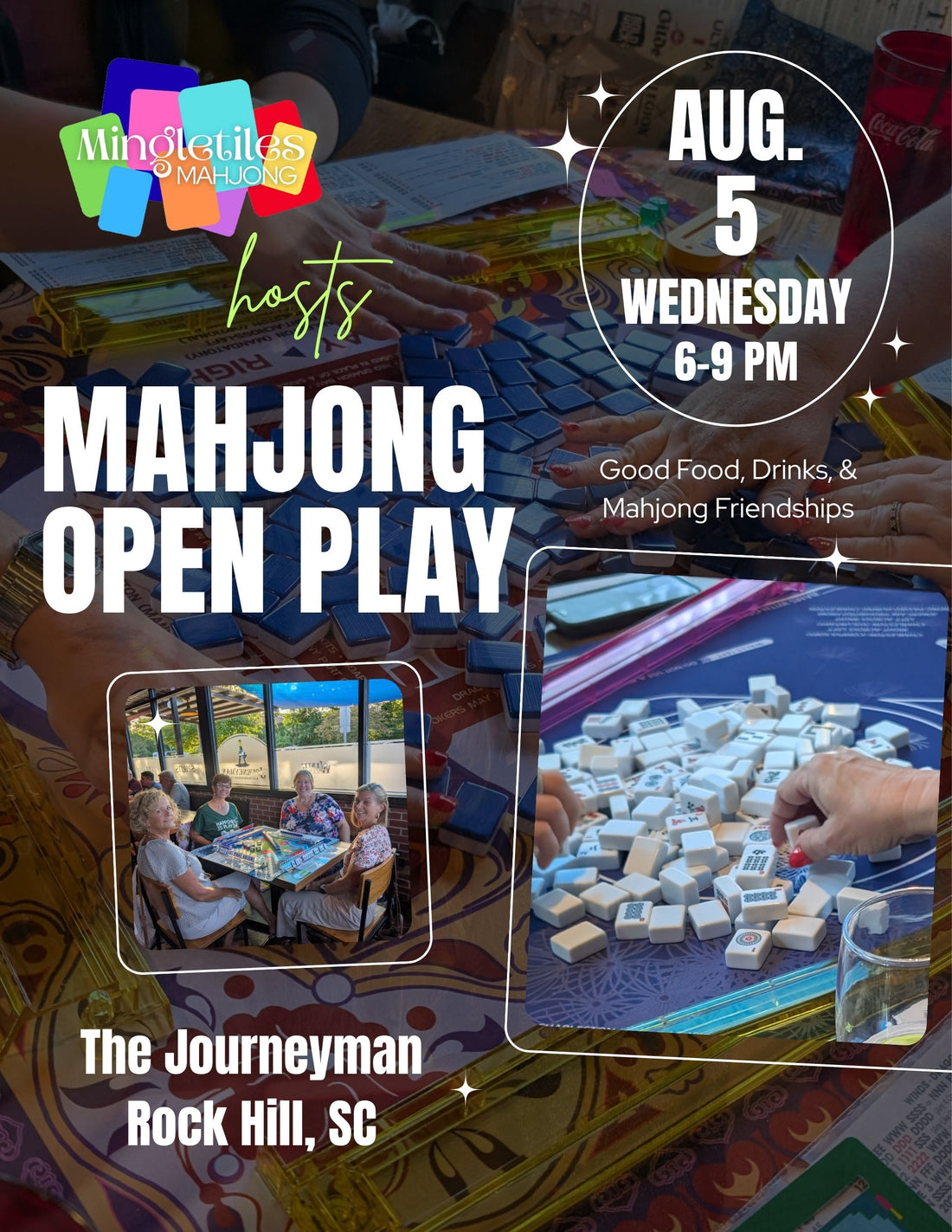 August 5 OPEN PLAY at the Journeyman in Rock Hill, SC