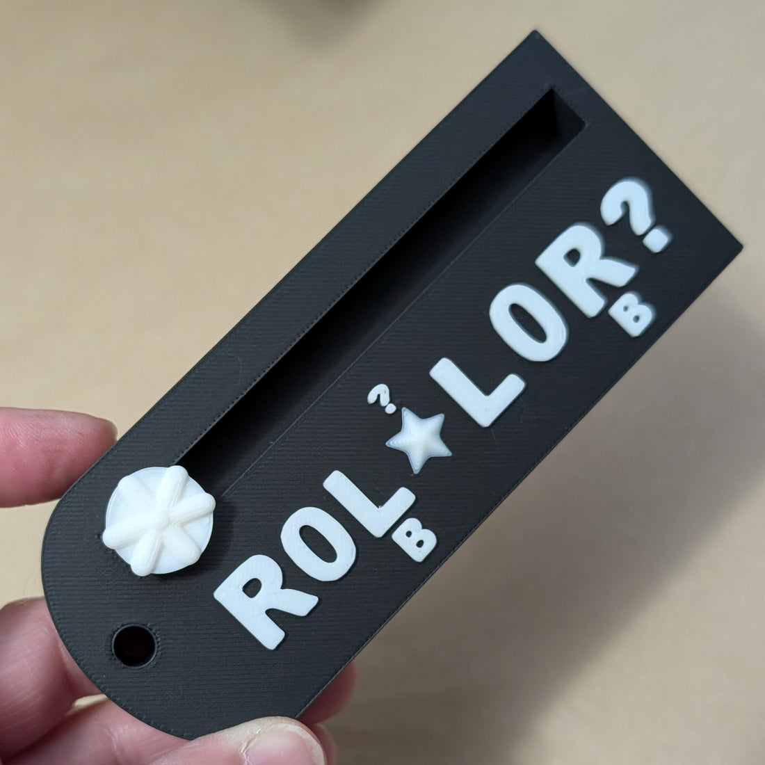 The ROLLOR™: A Mahjong Charleston Tracker (Black and White)