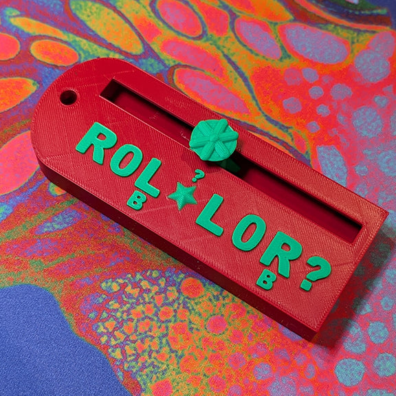 The ROLLOR™: A Mahjong Charleston Tracker (Red and Spring Green)