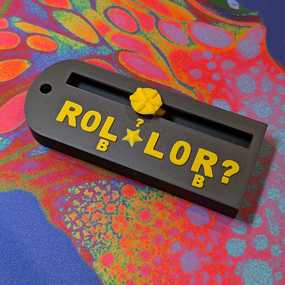 The ROLLOR™: A Mahjong Charleston Tracker (Black and Yellow)
