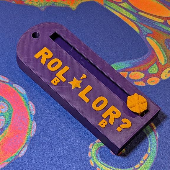 The ROLLOR™: A Mahjong Charleston Tracker (Dark Purple and Orange)