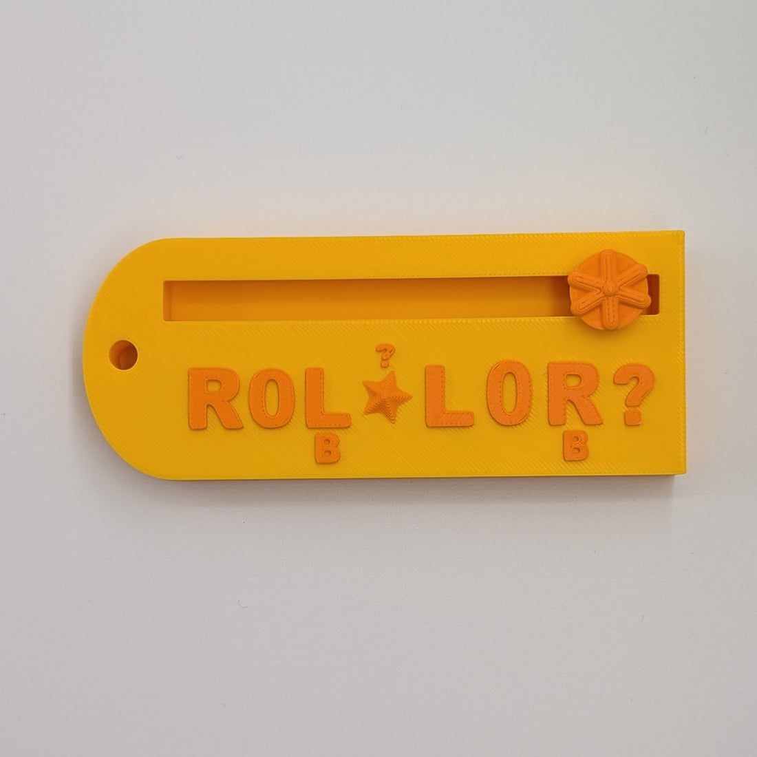 The ROLLOR™: A Mahjong Charleston Tracker (Yellow and Orange)