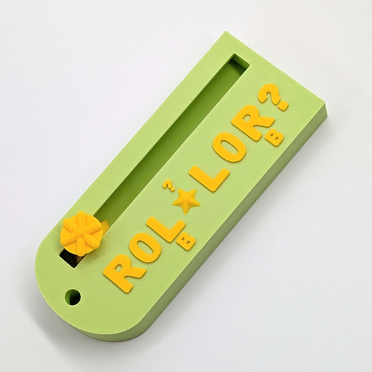 The ROLLOR Mahjong Charleston Tracker in Apple and Sunflower by MingleTiles