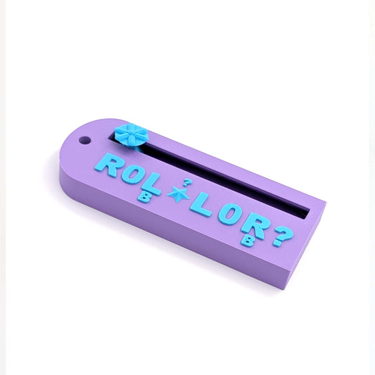 The ROLLOR Mahjong Charleston Tracker in Lilac and Sky Blue by MingleTiles