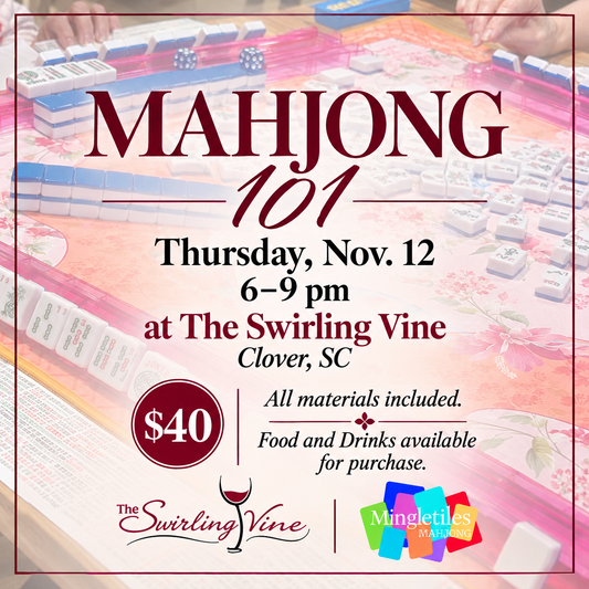 Thursday, Nov. 12: Mahjong 101 at The Swirling Vine, Clover, SC