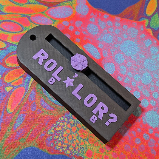 The ROLLOR™: A Mahjong Charleston Tracker (Black and Lilac)