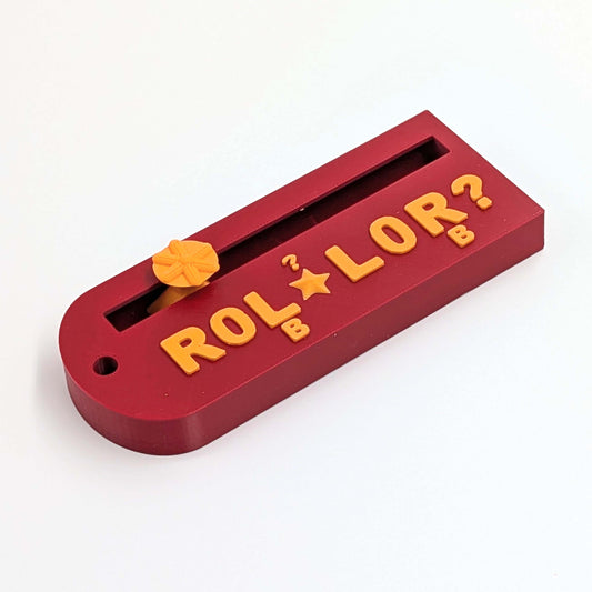 The ROLLOR Mahjong Charleston Tracker in Red and Orange by MingleTiles